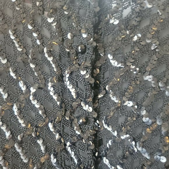 Koret of California True Vintage Knit crew neck black vest with sequins Small - Picture 5 of 8